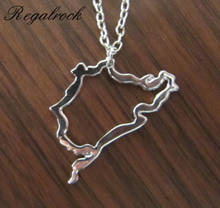 Nurburgring Circuit F1 Necklace Track Map  Autodrome Nordschleife Sudschleife Pendant Speed Raceway Jewelry 2024 - buy cheap