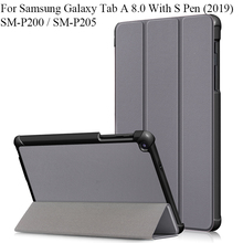 For Samsung Galaxy Tab A 8.0 With S Pen 2019 Case SM-P200 SM-P205 Stand Magnetic Cover 2019 TabA 8.0" P200 P205 Protective Shell 2024 - buy cheap