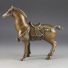 China's rare copper old manual hammer the statue of horse 2024 - buy cheap