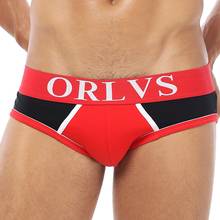 ORLVS Brand sexy underwear men briefs Cuecas sissy playful printed Gay Underwear calzoncillos hombre slips Male Panties Hot 2024 - buy cheap