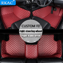 RKAC-alfombrillas de conducción derecha para coche, accesorios de estilismo personalizados para Jaguar XF XE XJL XJ6 XJ6L F-PACE ar, F-TYPE 2024 - compra barato