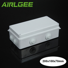 Caja de plástico impermeable para proyectos al aire libre, caja de conexión de Cable eléctrico, IP65, 200mm x 100mm x 70mm 2024 - compra barato