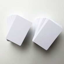 Tarjeta de PVC de inyección de tinta blanco de 0,6mm de grosor para impresión de tarjetas Emply por Epson R200,R210,R220 o Canon IP7250,IP7240 200 unids/lote 2024 - compra barato