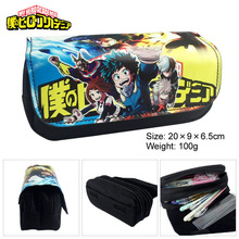 IVYYE 1PCS My Hero Academia Anime Cosmetics Bags PU Zipper School Pencil Case Storage Pen Bag Large Pouch Stationery New 2024 - buy cheap