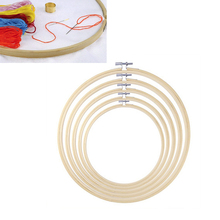 Aro de bordado duradero, conjunto de punto de cruz de círculo de bambú para herramientas de costura DIY, 13cm-26cm, 5 uds. 2024 - compra barato