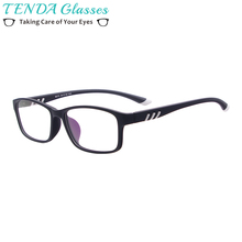 Men and Women Rectangular Full Rim Computer Glasses TR90 Plastic Lightweight Flexible Eyeglasses with Anti Blue Light 2024 - buy cheap