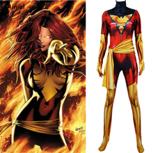 X-Men Phoenix Jean Grey Girl Cosplay Costume Super Heros Bodysuit Suit Jumpsuits Zentai Halloween Costume for Kids Women 2024 - buy cheap