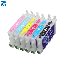 T0481 - T0486  refillable ink cartridge for epson RX500 RX600 R300 R300M R320 R220 R200 R340 RX620 R320 R340 RX640 with arc chip 2024 - buy cheap