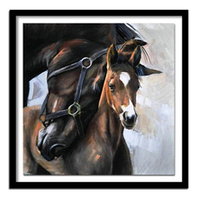 New Full Square Diamond 5D DIY Diamond Painting "horse" Embroidery Cross Stitch Rhinestone  Painting Home Decor Gift 2024 - buy cheap