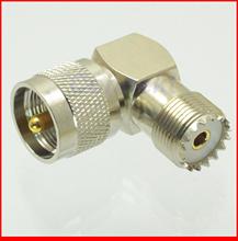 5pcs/lot PL259 PL-259 male to UHF female SO-239 SO239 right angle   90 degree  adapter connector 2024 - buy cheap