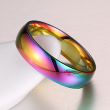 20 штук красочные кольца из нержавеющей стали для женщин, хип-хоп винтажные кольца в стиле панк, рок обручальные кольца оптом ширина 6 мм 2024 - купить недорого