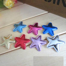 Sew on Mix Color Felt Patches For Clothes 2.5cm PU Star shape 80pcs scrapbooking accessories 2024 - buy cheap