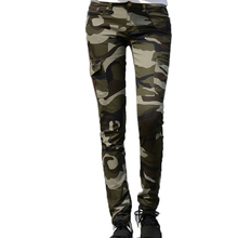 Trousers Women Camouflage 2019 Spring Army Green High Waist Lady Vintage Elastic Calcas Feminina Pantalone Mujer Pencil Pants 2024 - buy cheap