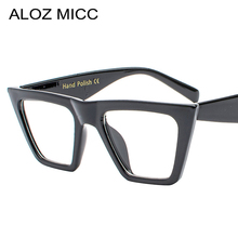ALOZ MICC Fashion Women Cat eye Eyeglasses Frame Personality Big Frame Clear Lens Glasses Female 2018 Trend Glasses Frame Q483 2024 - buy cheap