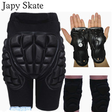 Japy Skate Kid Adult Outdoor Sports Protective Skiing Hip Pad Knee Pads Wrist Support Palm Skiing Skating Snowboard Protection 2024 - buy cheap