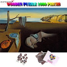 MOMEMO The Persistence of Memory Wooden Puzzle 1000 Pieces Surrealism Oil Painting Jigsaw Puzzles for Adults Kids Children Toys 2024 - buy cheap