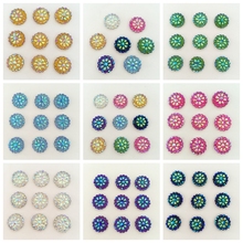 (200 unids/lote) botones de diamantes de imitación redondos de resina Bling AB, accesorios de bricolaje de ropa de 2 agujeros D38 * 10 2024 - compra barato