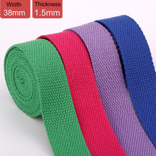 38mm 1-1/2 inch 50 Yards Multi-color Ribbon DIY Accessories Canvas Bag Strap Webbing Sewing Bias Tape Backpack Belt 1.5mm Thick 2024 - buy cheap