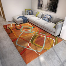 Alfombra Simple y moderna de estilo nórdico geométrico americano, sofá para sala de estar, mesa de centro, dormitorio, cama, alfombrilla para el suelo de casa completa 2024 - compra barato