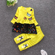 Baby girls clothing sets spring autumn newborn cotton coats+pants 2pcs tracksuits for bebe girls toddler casual fashion clothes 2024 - buy cheap