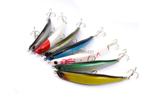 5PCS fishing curving floating Minnow Pencil lure Lures fish hook Crank baits 9g/12g 7cm Free shipping 2024 - buy cheap
