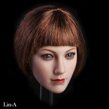 1/6 Scale Female Head Sculpt Lin With Blue Eyes 3 Hair Styles for 12 inches Suntan PHICEN TBLeague Action Figure Doll Body 2024 - buy cheap