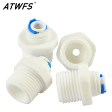 Atwfs 2 unidades de linha 1/2 pol. para fora do fio, conexão rápida de 1/4 pol para sistema de osmose reversa ro filtro de água 1/4 pol. 2024 - compre barato