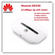 Разблокированный мобильный 3g Wi-Fi роутер HUAWEI E5330 MiFi точка доступа 3G модем HSPA 3g Wi-Fi ключ со слотом для sim-карты Wi-Fi Карманный 2024 - купить недорого