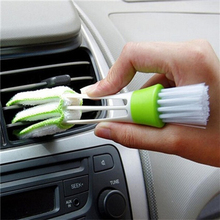 1pcs Car Air Conditioner Outlet Cleaning Tool Durable 2 In 1 Cloths & Brushes Window Blinds Dirt Duster Cleaning Dust Collector 2024 - buy cheap
