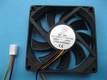 8 Pcs Brushless DC Cooling Fan 24V 8015S 9 Blades 80x80x15mm 3pin Sleeve-bearing 2024 - buy cheap