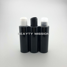 BEAUTY MISSION 48pcs 100ml black empty plastic bottle with black/transparent/white disc top cap,oil bottles,shampoo bottle 2024 - buy cheap