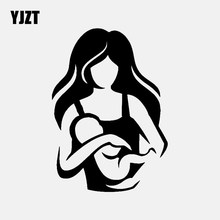 Yjzt 10.6cm * 15cm dos desenhos animados vinil decalque carro adesivo família pais criança bebê mãe preto/prata C3-2205 2024 - compre barato