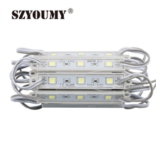 SZYOUMY Лидер продаж Акция 1500 шт. 5050 5054 SMD 3 светодиодных модуля светодиодная полоса световая лампа разных цветов Водонепроницаемая IP65 DC12V 2024 - купить недорого