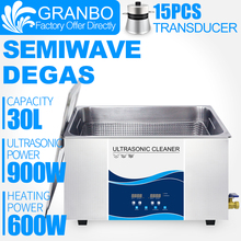 Granbo 30L 900W 110V 220V Ultrasonic Cleaner Industrial With DEGAS SEMIWAVE Heating For Injector Engine Auto Parts Medical Lab 2024 - buy cheap