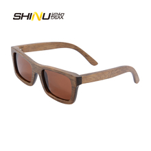 Gafas De Sol De madera De bambú hechas a mano, cuadradas, polarizadas, con montura De madera, para amantes De la moda, Unisex 2024 - compra barato