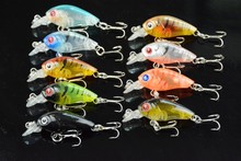 Crankbait Fishing lures 4.5CM/4G/ plastic artificial hard mini bait bass wobbler lure fishing tackle 9 Colors 2024 - buy cheap