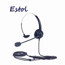 Hion-fone de ouvido para computador for600, dual, cabo de 3.5mm, headset profissional para central de atendimento, fone de ouvido para pc 2024 - compre barato