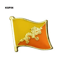 Bhutan Flag Badges on Backpack Kits Przypinki in Brooches Pins Icons 10pcs KS-0043 2024 - buy cheap