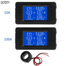 OOTDTY-Monitor Digital de energía, medidor de voltaje y corriente KWh, CA 80 ~ 260V, 100A, 6 en 1 2024 - compra barato