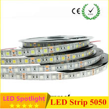 LED Strip 5050 DC12V Flexible LED Light 60LED/m 5m/Lot White / Warm White / Cold White /red blue green RGB 5050 LED Strip 2024 - buy cheap