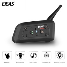 EJEAS V6 Pro Helmet Intercom Bluetooth Headset Microphone Kit 6 Riders 1200m Music GPS Interfono Moto 2024 - buy cheap