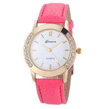 Timezone #401 Duobla Brand Fashion Lady Diamond Point Leather Strap Quartz Watch 2024 - buy cheap