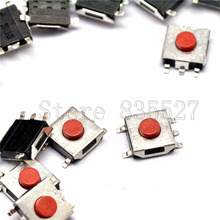 200PCS/LOT 6*6*3.1 five 5 feet SMD micro button switch notebook switch 6 * 6 * 3.1 MM red head tact Switch waterproof copper 2024 - buy cheap