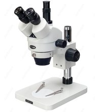 Table Pillar Trinocular  Microscope--AmScope 7X-45X Table Pillar Stand Zoom Magnification Trinocular Stereo Microscope SM-1TS 2024 - buy cheap