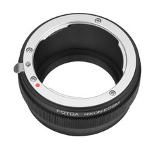 Fotga-anel adaptador de lente para câmera, adaptador para nikon f ai ais, para câmera canon eosm embutida m2 m3 2024 - compre barato