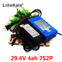 HK LiitoKala 24V 4Ah 7S2P 18650 Battery li-ion battery 29.4v 4000mah electric bicycle moped /electric +29.4V 2A charger 2024 - buy cheap