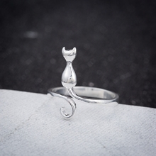 Oly2u Новый гальваническим Kitty Cat Кольца для Для женщин и Для мужчин Jewelry красивый палец открытым Кольца для вечеринки, дня рождения подарок 2024 - купить недорого
