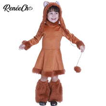 Reneecho Cute Animal Cosplay for Girls halloween costume for kids Child Fox Costumes Winter Toddler Dress Carnival Party Outfit 2024 - buy cheap