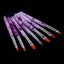 Professional 7pcs Nail Brushes Tools Nail Art Design Painting Tool Pen Polish Brush Set Kit Beauty Nail Art Brush Set 2024 - buy cheap