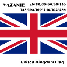 YAZANIE 60*90 см/90*150 см/120*180 см/160*240 см национальный флаг Великобритании, британский флаг, английский ГБ, флаги стран мира на заказ 2024 - купить недорого